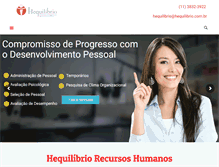 Tablet Screenshot of hequilibrio.com.br